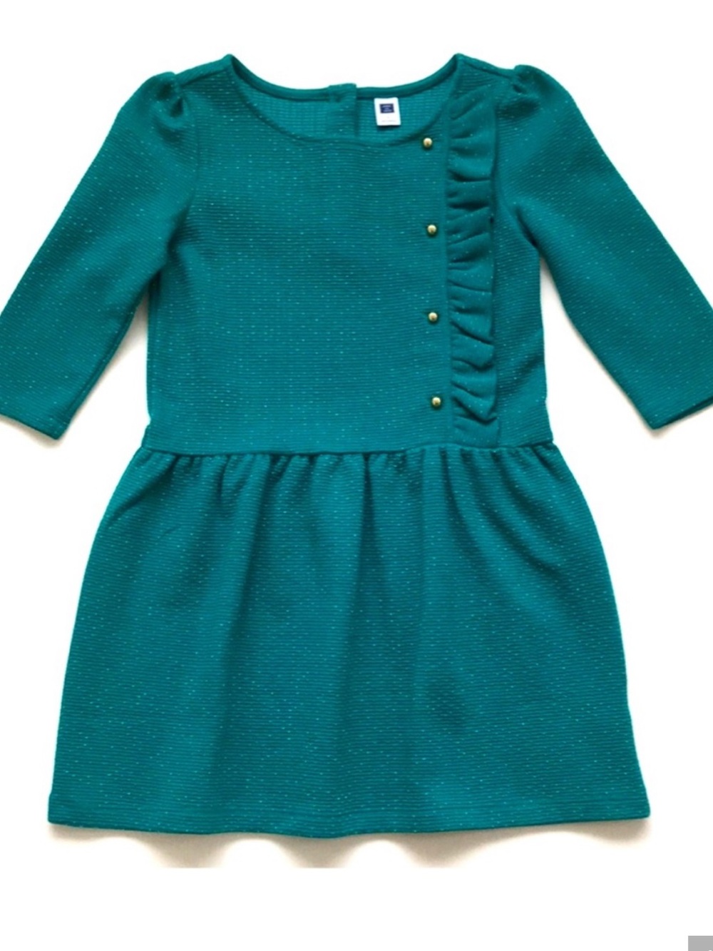 Janie and Jack • Teal Jacquard dress • 3T 👗